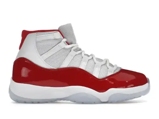 Chaussure de Basket Hautes Rétro Rouge et Blanche style J11