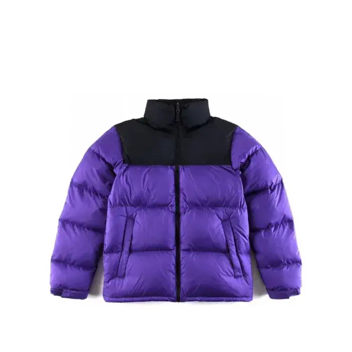 Doudoune Violette à Capuche avec Logo style TNF