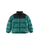 Doudoune Verte sans capuche avec Logo style TNF