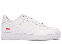 Chaussures de Basket Basses Couleur Blanche avec Logo style AF1 Sup