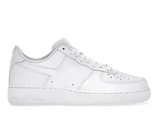 Chaussures de Basket Basses Couleur Blanche avec Logo style AF1