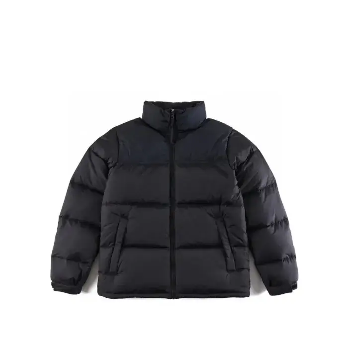 Doudoune Noire sans Capuche avec Logo style TNF